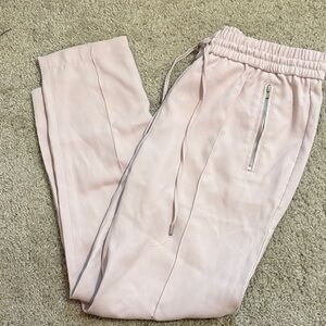 Express Blush Jogger Pants with Zipper Detail